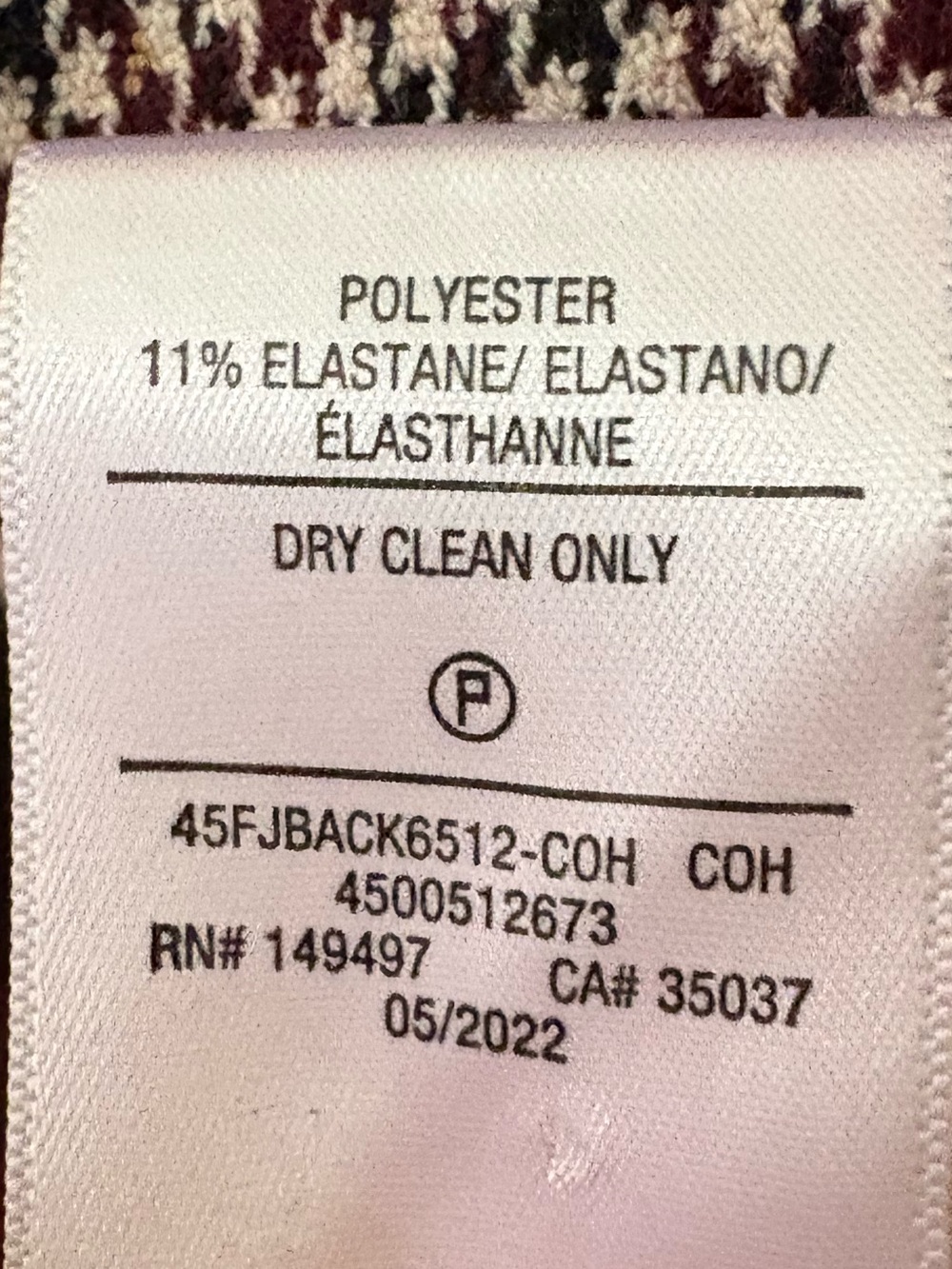 NWT Favorite Daughter The Phoebe Blazer in Brown Motif Houndstooth Size Large - Picture 5 of 5